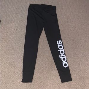 Black mid rise adidas leggings